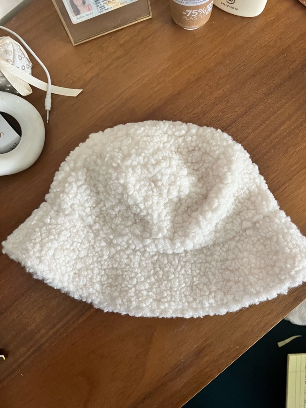 Garage Kids Cream Sherpa Bucket Hat